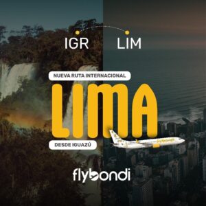 Misiones amplía su horizonte internacional con la ruta Iguazú–Lima