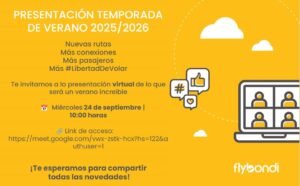 Flybondi presenta la temporada de verano 2025/2026 con nuevas rutas y más conexiones