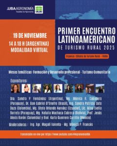Invitan a participar del Primer Encuentro Latinoamericano de Turismo Rural 2025