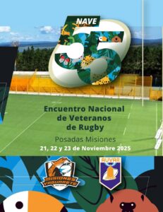 Posadas se prepara para recibir a más de 1.500 jugadores en el Encuentro Nacional de Veteranos de Rugby
