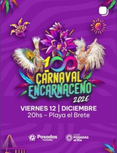 El Carnaval Encarnaceno llega a Posadas con una propuesta llena de ritmo, color y sabor en El Brete