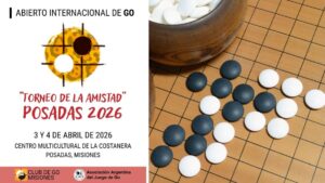 Posadas será sede del primer Encuentro de Amistad y Torneo Internacional de Go